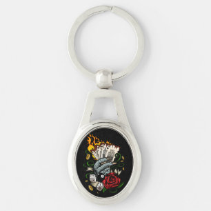 Hand Of Cards Keychain