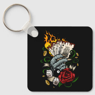 Hand Of Cards Keychain