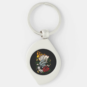 Hand Of Cards Keychain