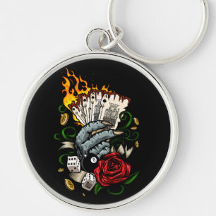 Hand Of Cards Keychain