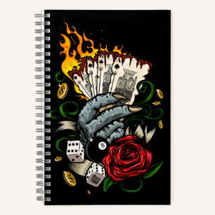 Hand Of Cards Notebook