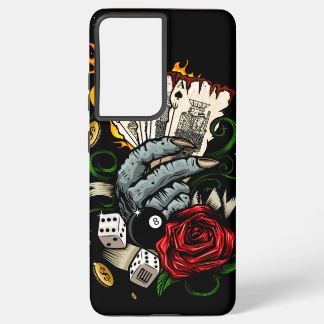 Hand Of Cards Samsung Galaxy S21 Ultra Case (Back)