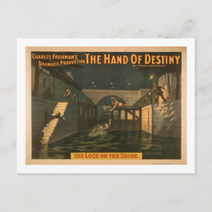Hand of Destiny "The Lock on the Seine River" Postcard