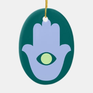 Hand of Fatima Ceramic Ornament