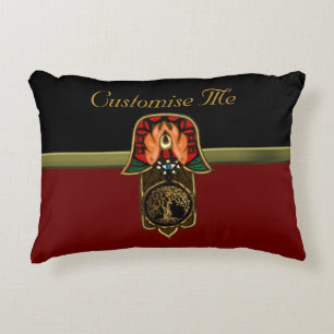 Hand of Hamsa feat: Tree of Life Decorative Pillow