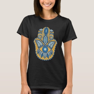 Hand of Hamsa Hinduism Hamsa Eye Fatima Arabic Pro T-Shirt