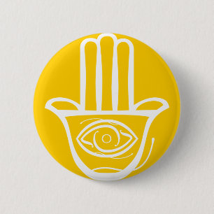 Hand of Miriam (Hamsa) 2 Inch Round Button