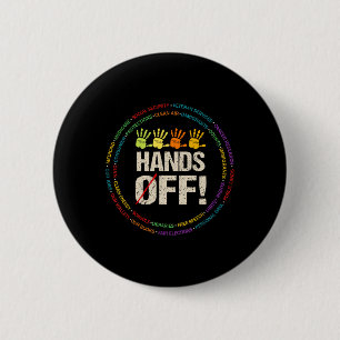 Hand Off My Social Security And Medicare Protest 2 Inch Round Button