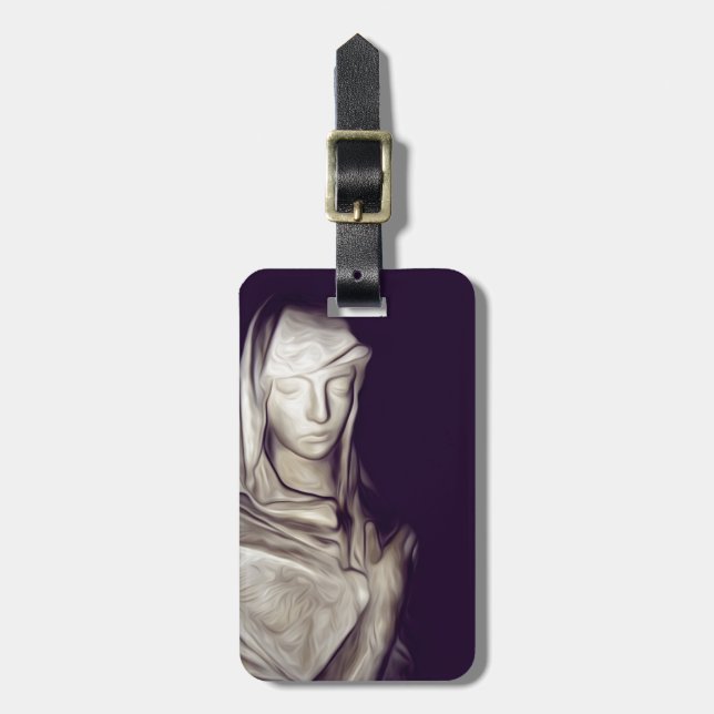 hand on heart luggage tag (Front Vertical)