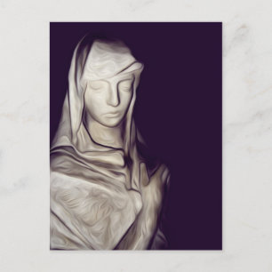 hand on heart postcard