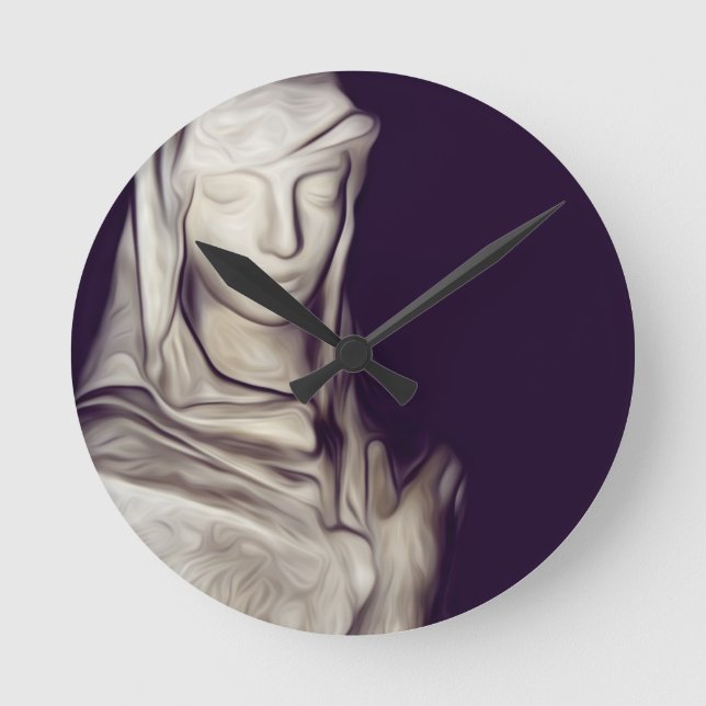 hand on heart round clock (Front)