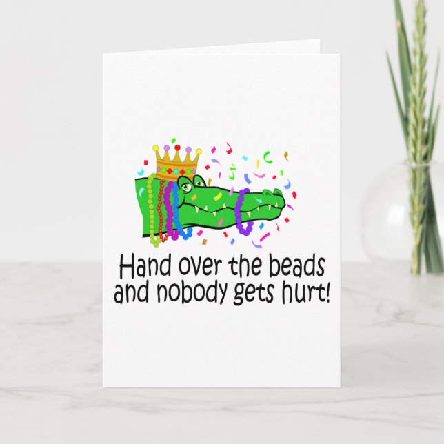 Hand Over The Beads Card (Front)