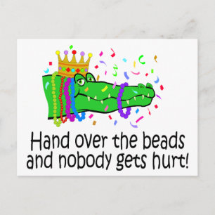 Hand Over The Beads Postcard