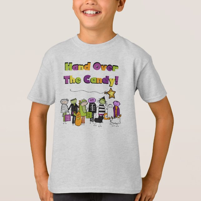 Hand Over the Candy Halloween Tshirts and Gifts (Front)