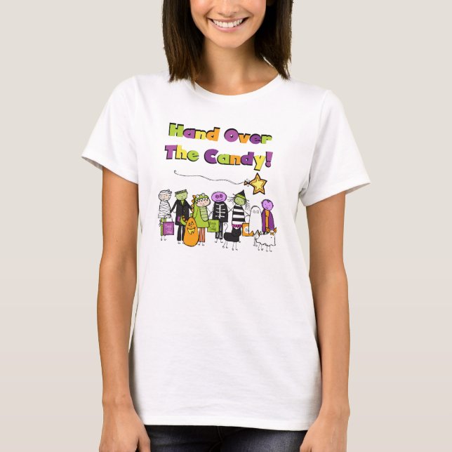 Hand Over the Candy Halloween Tshirts and Gifts (Front)