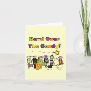 Hand Over the Candy Halloween Tshirts and Gifts Card