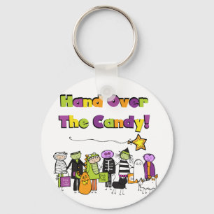 Hand Over the Candy Halloween Tshirts and Gifts Keychain