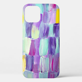Hand Painted Abstract Art Background iPhone 12 Case