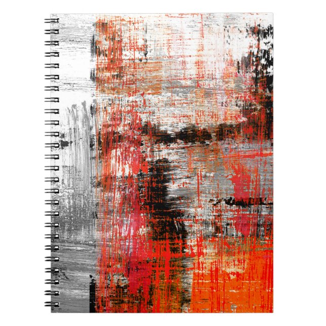  hand painted abstract backgroundabstract,art,oil, notebook (Front)