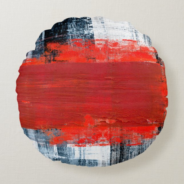  hand painted abstract backgroundart,abstract,pain round pillow (Front)