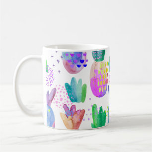Hand-painted autumn flowers, seamless pattern. coffee mug