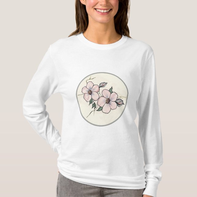 Hand Painted Blossoms T-Shirt (Front)