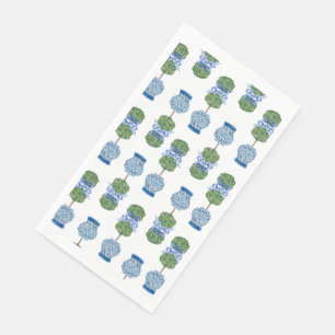 Hand Painted Blue White ginger jar paper Paper Gue Napkin