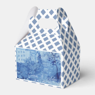 Hand Painted Blue Willow Ginger Jars Wedding  Favo Favor Box