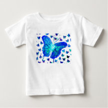 Hand Painted Butterfly Baby Romper