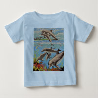 Hand Painted By Number | Playful Dolphins |
