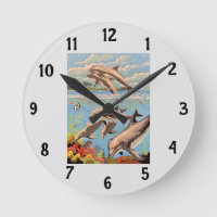 Hand Painted By Number | Playful Dolphins |