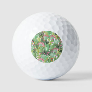 Hand Painted Cactus: Desert Green Golf Balls