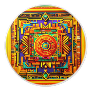 Hand-Painted Ceramic Knob – Artistic Cabinet Pull