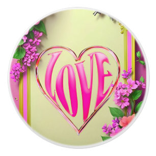 Hand-Painted Ceramic Knob – Artistic Cabinet Pull