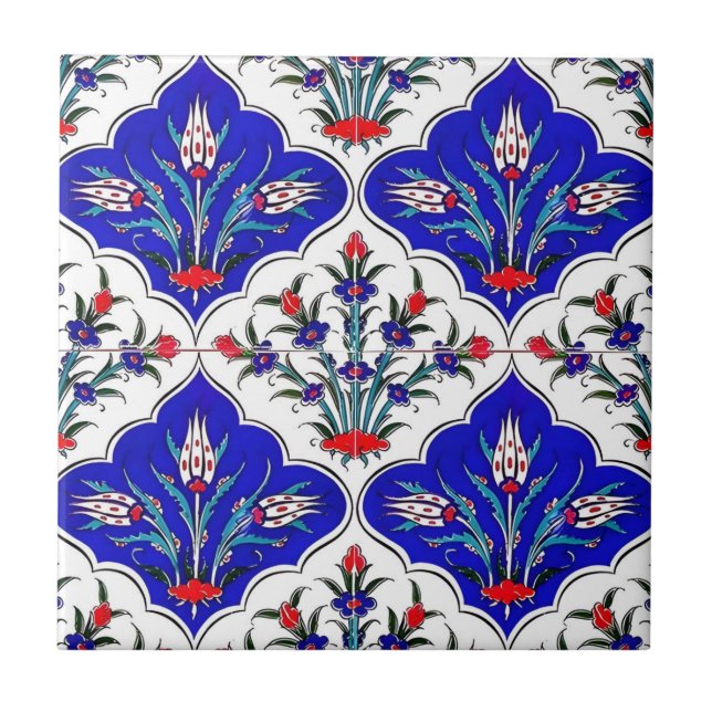 hand painted ceramic sophisticated design tiles (Front)