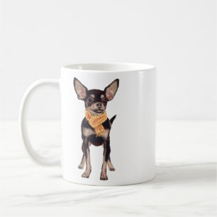 Hand-painted Charming Chihuahua Dog Coffee Mug
