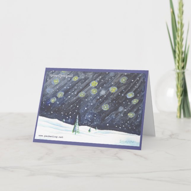 Hand-painted Christmas Greeting Card 03 (Front)