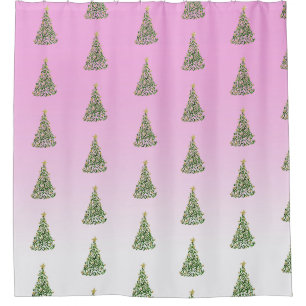 Hand Painted Christmas Trees Abstract