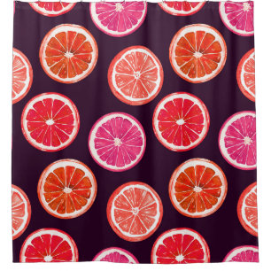 Hand Painted Citrus Dark Pattern