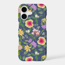 Hand-painted Colourful Tropical Flowers Pattern