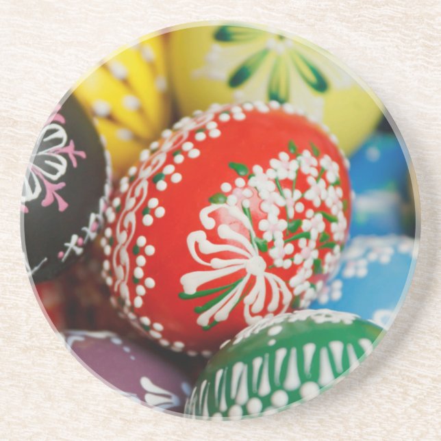 Hand-Painted Eggs Coaster (Front)