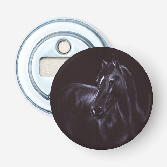 Hand-painted Equine art Bottle Opener (Front)
