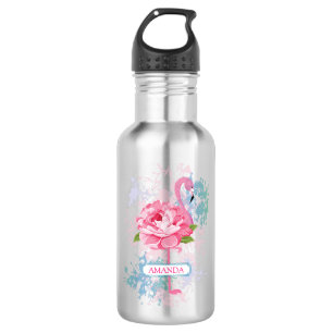 Hand painted flamingo Personalized 532 Ml Water Bottle