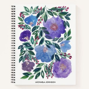 Hand painted flowers Notebook