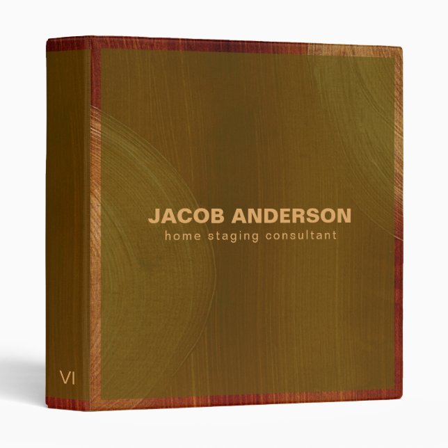 Hand-Painted Frame 3 Ring Binder (Front/Spine)
