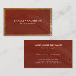 Hand-Painted Frame  Business Card
