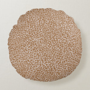 Hand Painted Hide Round Pillow
