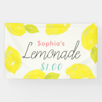 Hand-Painted Lemon Citrus Lemonade Stand Kids