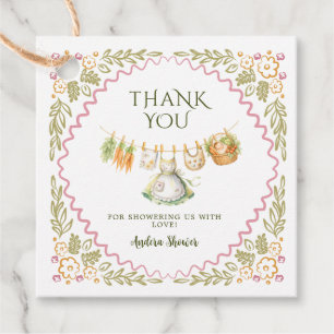 Hand Painted Locally Grown Baby Shower Thank You  Favour Tags