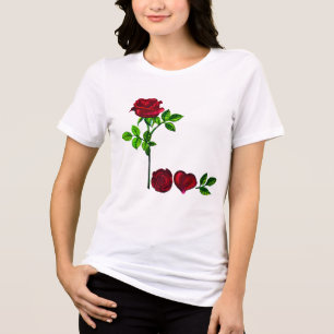 Hand-Painted LOVE Alphabet Art Women's T-Shirt Tri-Blend Shirt